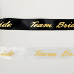 Σατέν κορδέλα χρυσοτυπία Team Bride