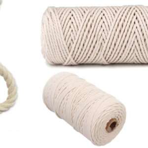 Βαμβακερό κορδόνι στριφτό μακραμέ μικρό