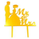 Διακοσμητικό πλεξιγκλάς τούρτας Mr&Mrs