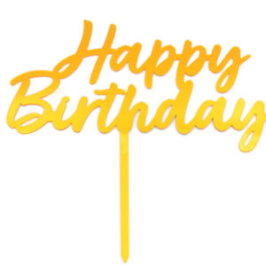 Διακοσμητικό πλεξιγκλάς τούρτας Happy Birthday