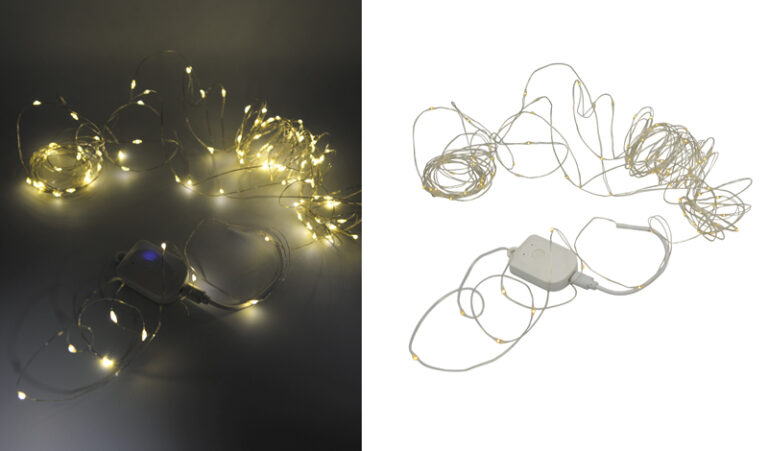 Γιρλάντα USB 100 LED επαναφορτιζόμενη θερμό φως