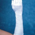Γάντια νυφικά Ιταλίας Lycra λευκά Guanto Artigianale
