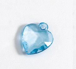 Διακοσμητικά καρδιά σιέλ από ακρυλικό