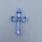 Διακοσμητικά σταυρός σιέλ από PVC