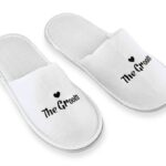 Παντόφλες γαμπρού σε λευκό χρώμα ''the Groom'' One Size