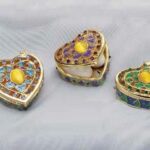 Cloisonne μπιζουτιέρα καρδιά