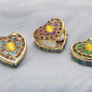 Cloisonne μπιζουτιέρα καρδιά