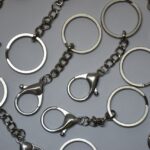Μεταλλικό μπρελόκ ασημί σετ 10 τεμαχίων