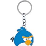 Μεταλλικό μπρελόκ Angry Bird σιέλ