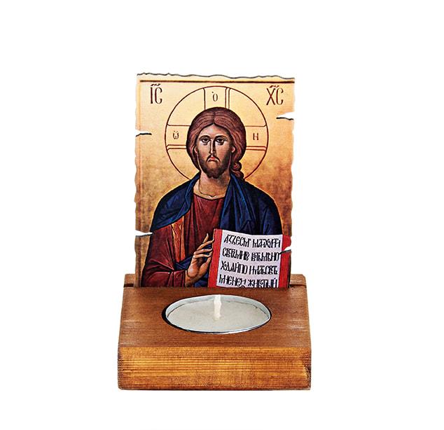 Ξύλινη εικόνα με βάση για ρεσώ