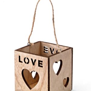 Ξύλινο κηροπήγιο Love