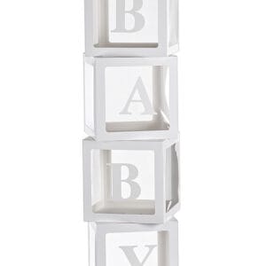 Κουτιά λευκά χάρτινα "Baby" το κάθε τεμάχιο σετ 4 τεμαχίων