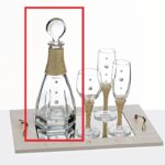 Καράφα με Swarovski και χρυσό κορδόνι
