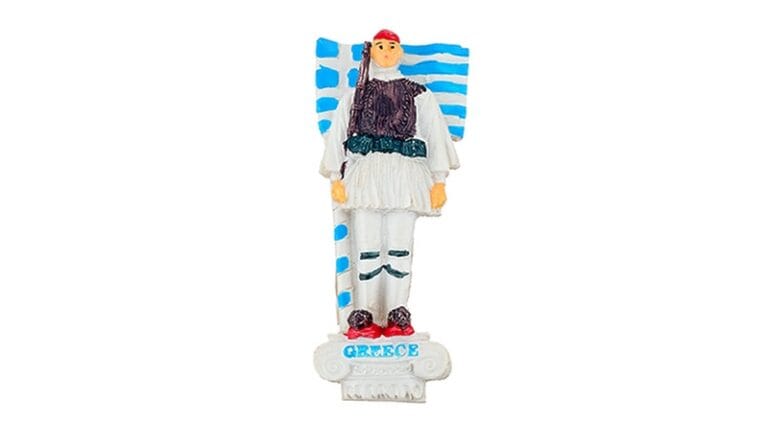 Μαγνητάκι τσολιάς με ελληνική σημαία ''Greece''