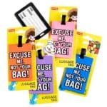 Ετικέτα για βαλίτσα ''Excuse Me,not your Bag!'' σε (σε 4 διαφορετικά χρώματα)