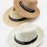 Καπέλο ψάθινο Panama Hat με μαύρη κορδέλα (σε 3 διαφορετικά χρώματα)