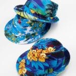 Καπέλο υφασμάτινο μπλε Trilby (σε 3 διαφορετικά σχέδια)