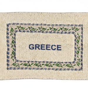 Χαλάκι μπάνιου με κλαδιά ελιάς "Greece"