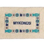 Χαλάκι μπάνιου με ψαράκια μάτια ''Mykonos''
