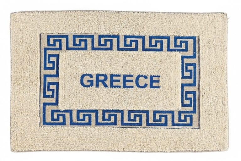 Χαλάκι μπάνιου μαίανδρος "Greece"