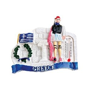 Μαγνητάκι τσολιάς θερμόμετρο ''Greece''