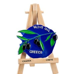 Μαγνητάκι σε καβαλέτο κλαδί ελιάς ''Olive Oil Greece''