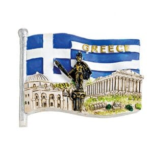 Μαγνητάκι ελληνική σημαία Παρθενώνας ''Greece''