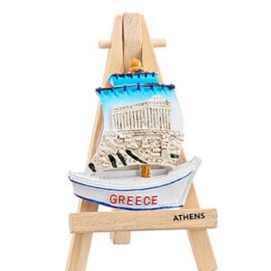 Μαγνητάκι σε καβαλέτο ιστιοφόρο Παρθενώνας ''Greece''