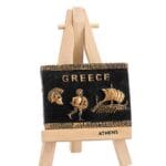 Μαγνητάκι σε καβαλέτο τριήρης περικεφαλαία ''Greece''