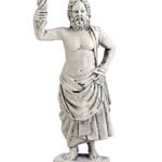Αγαλματίδιο θεός Δίας λευκό