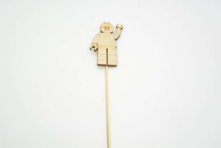 Ξύλινο Στικ lego σε φυσική απόχρωση