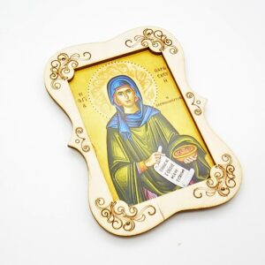 Ξύλινη Εικόνα με επιλογή Αγίου σε φυσική απόχρωση