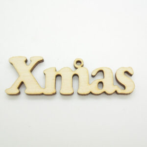 Ξύλινo xmas σε φυσική απόχρωση