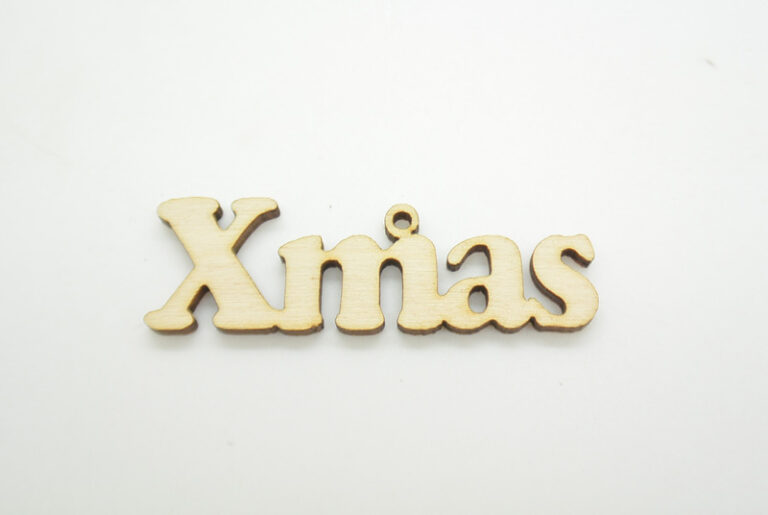 Ξύλινo xmas σε φυσική απόχρωση