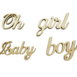 Ξύλινο baby shower σε φυσική απόχρωση