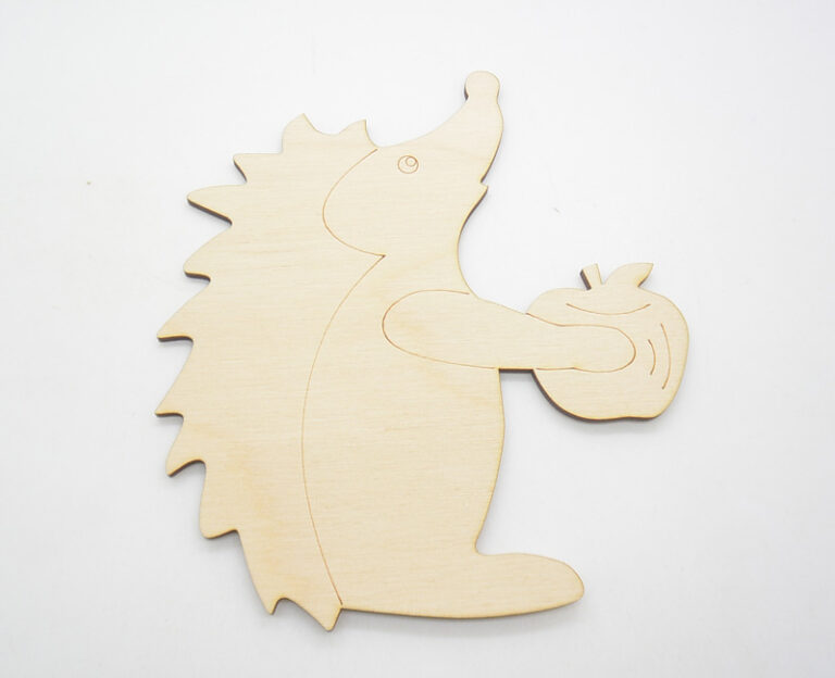 Ξύλινο Σκαντζόχοιρος σε φυσική απόχρωση