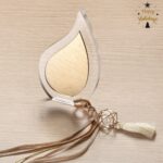 Plexiglass μάτι με χρυσό καθρέπτη και διαμαντάκι