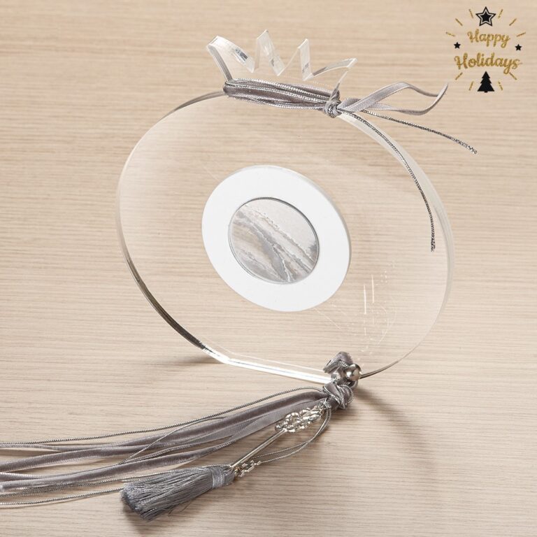 Plexiglass γούρι ρόδι με μεταλλικό κλειδί