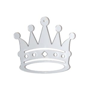 Κοπτικό σε σχήμα κορώνας από plexiglass με ασημί καθρέφτη