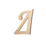Plexiglass καλλιγραφικό μονόγραμμα σε χρυσό καθρέπτη
