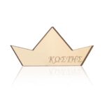 Plexiglass κοπτικό καράβι σε χρυσό καθρέπτη