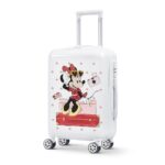 Ζωγραφιστή λευκή βαλίτσα trolley βαπτιστικών με τη Μίνι ταξιδιώτισσα