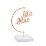Γύψινη βάση με μεταλλικό κρίκο και χρυσό MR-MRS