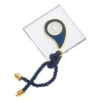 Διάφανη βάση plexiglass με μεταλλικό ματάκι δάκρυ blue navy