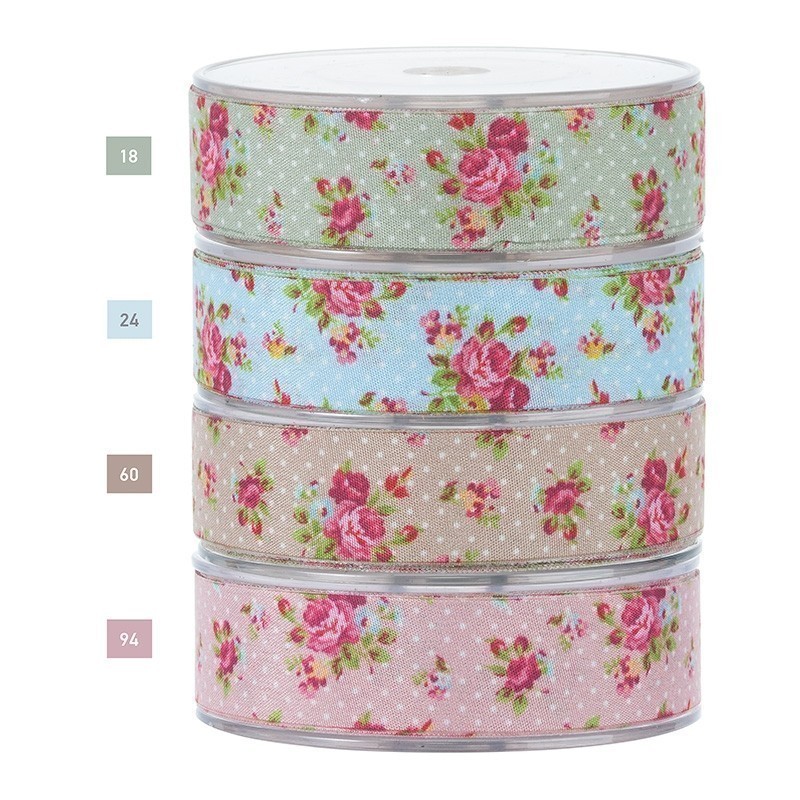 Κορδέλα_polyester_print_floral Πολυεστερική κορδέλα με τύπωμα λουλουδιών