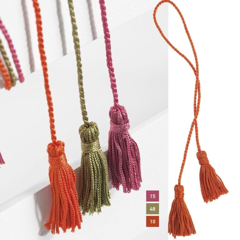 Κορδόνι rayon διακοσμητικό με δύο φούντες