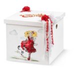 Ξύλινο κουτί βαπτιστικών με τη Candy Candy