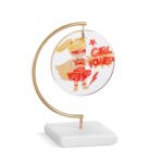 Παράσταση Super Girl σε στρογγυλό plexiglass κρεμαστό