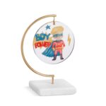 Παράσταση Super Boy σε στρογγυλό plexiglass κρεμαστό