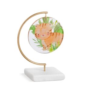 Τίγρη μέσα σε πράσινα φυλλώματα σε plexiglass κρεμαστό
